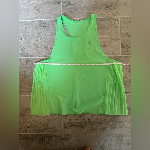 Lululemon Side Pleats Tennis Tank Top Pistachio 6 - Picture 4 of 11
